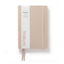 Paperchase Agenzio Medium Oatmeal Ruled Notebook