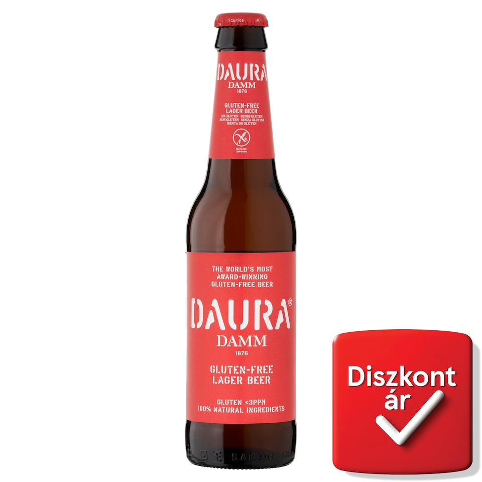 Daura Damm spanyol világos gluténmentes sör 5,4% 0,33 l