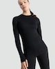image 3 of F&F Active Quick Dry Long Sleeved Top in Black