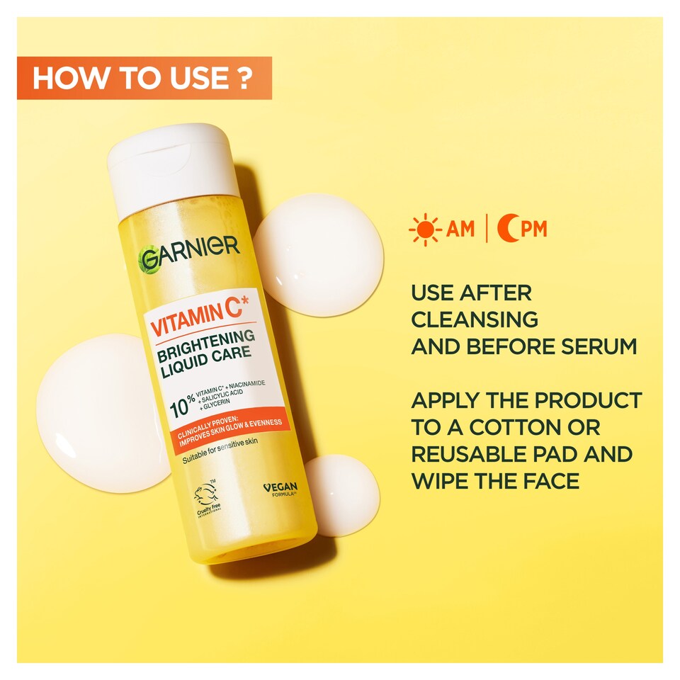 image 1 of Garnier Vitamin C Brightening Liquid Care 120ml