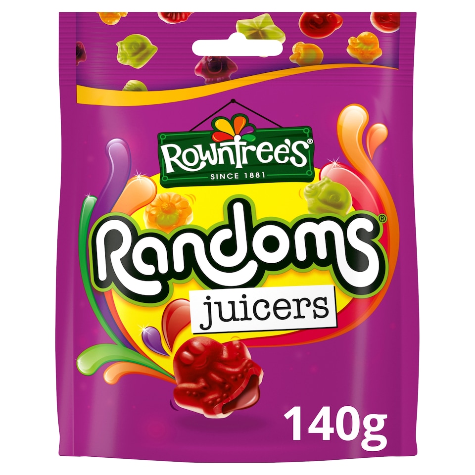 image 1 of Rowntree's Randoms Juicers Sweets Sharing Bag 140g