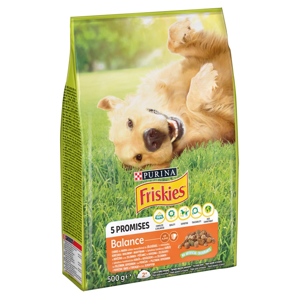 image 1 of Purina Friskies Balance Dry Dog Food with Chicken and Vegetables 500 g
