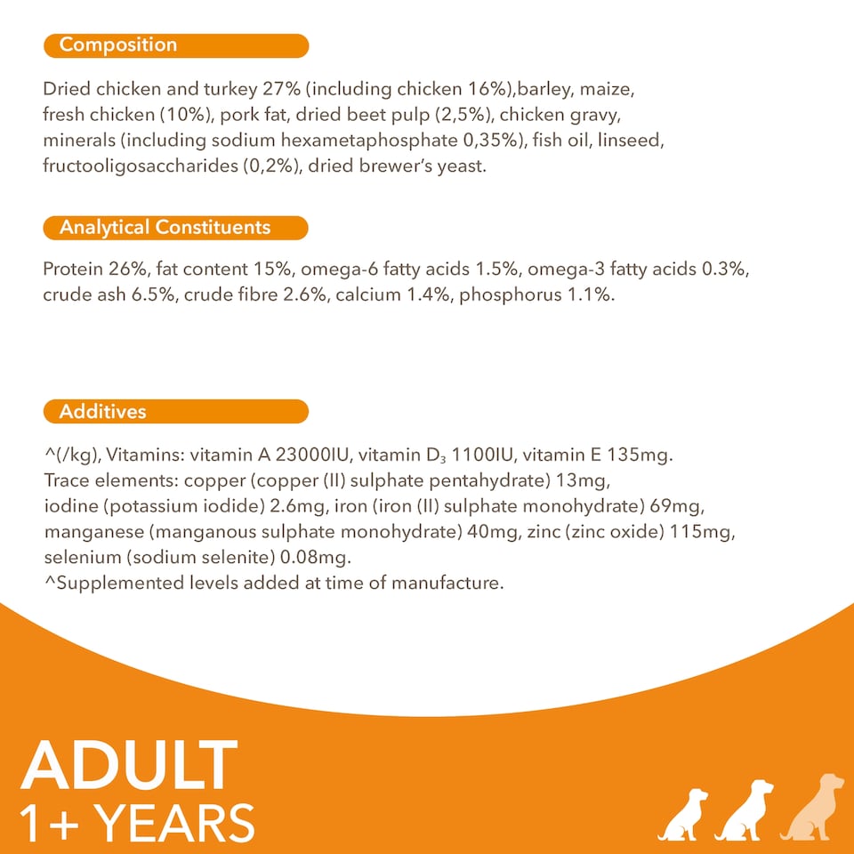 image 1 of Iams Dog Food Small & Medium Adult With Chicken 800G