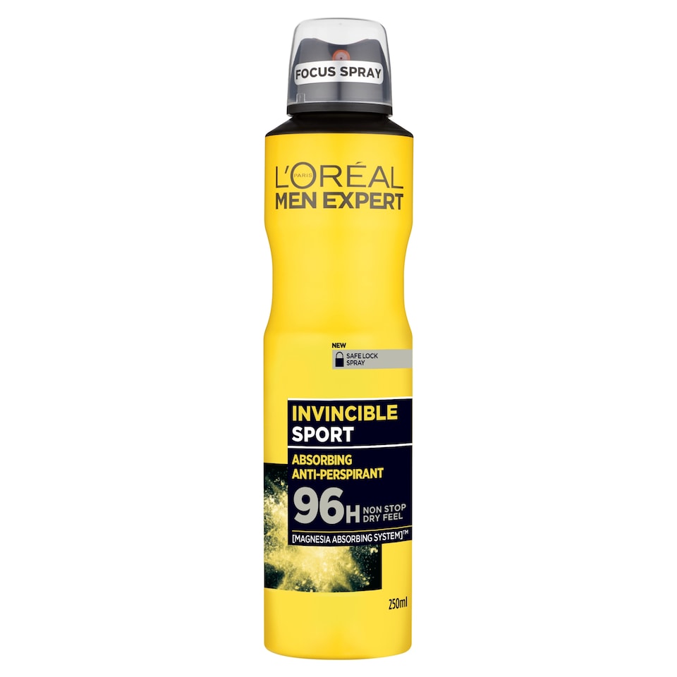 L'oreal Men Xprt Invincible Sport Deodorant 250 Ml