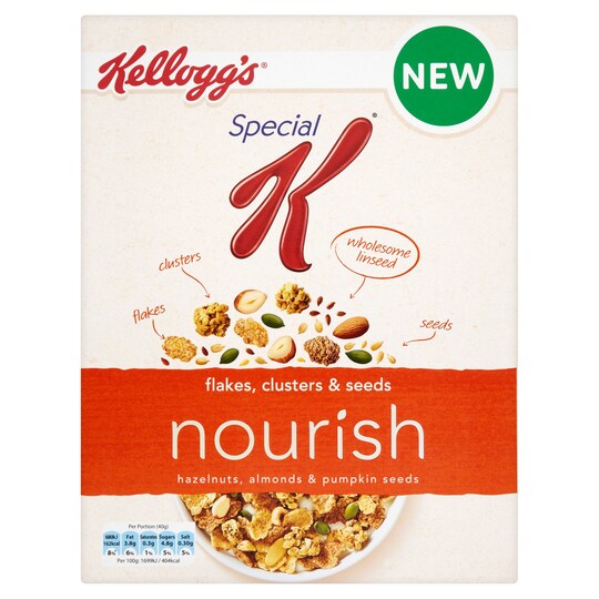 Kelloggs Special K Nourish Nuts And Seeds 330G Tesco Groceries