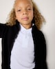image 2 of F&F School Unisex Zip Up Fleece Jacket in Black