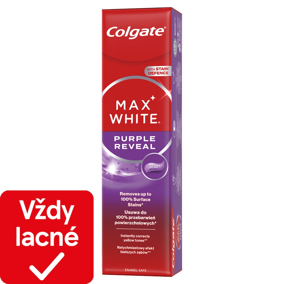 obrázok 1 z Zubná pasta Colgate Max White Purple Reveal 75 ml