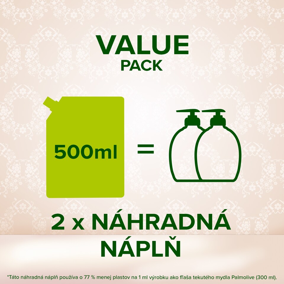 image 1 of Palmolive Sensorial Escape Moroccan Rose & Peony Hand Wash 500ml