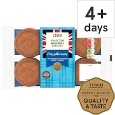Tesco Melton Mowbray Pork Pies 6 Pack 300g