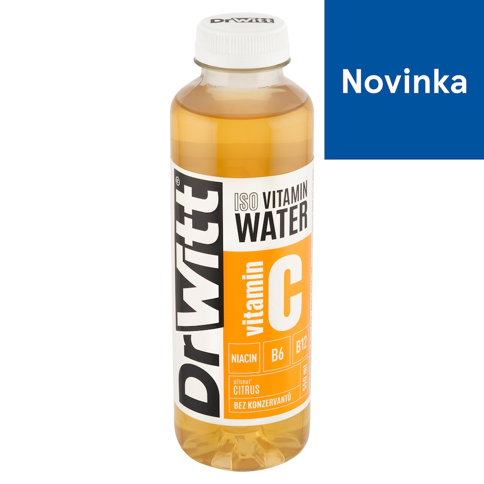 DrWitt Iso Vitamin Water nesýtený izotonický nápoj s citrusovou príchuťou 550 ml