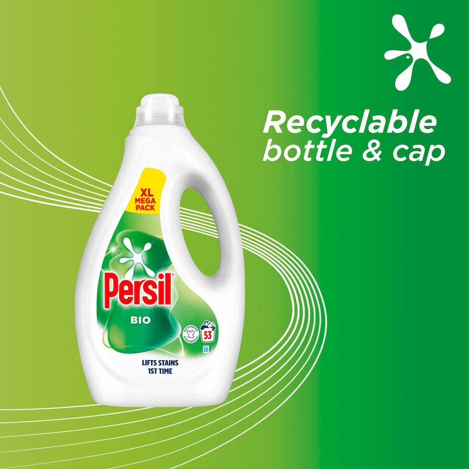 image 1 of Persil Biological Laundry Detergent Liquid 53W 1431Ml