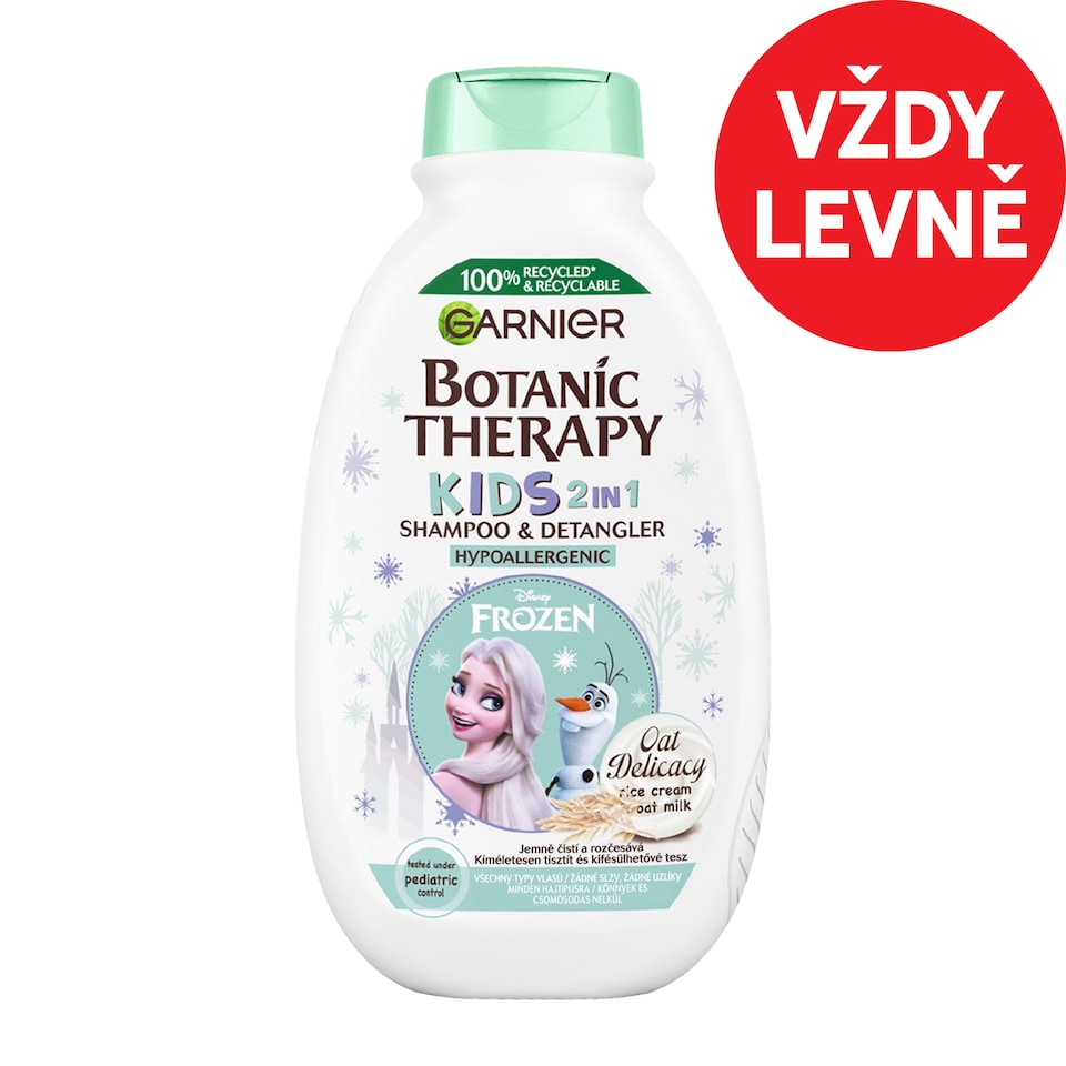 Garnier Botanic Therapy Disney Kids 2 v1 šampon & kondicionér Ledové království, Oat Delicacy, 4