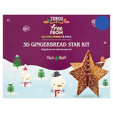 Tesco Free From 3D Gingerbread Star Kit 525g