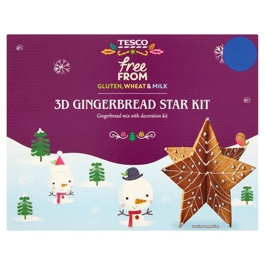 Tesco Free From 3D Gingerbread Star Kit 525g