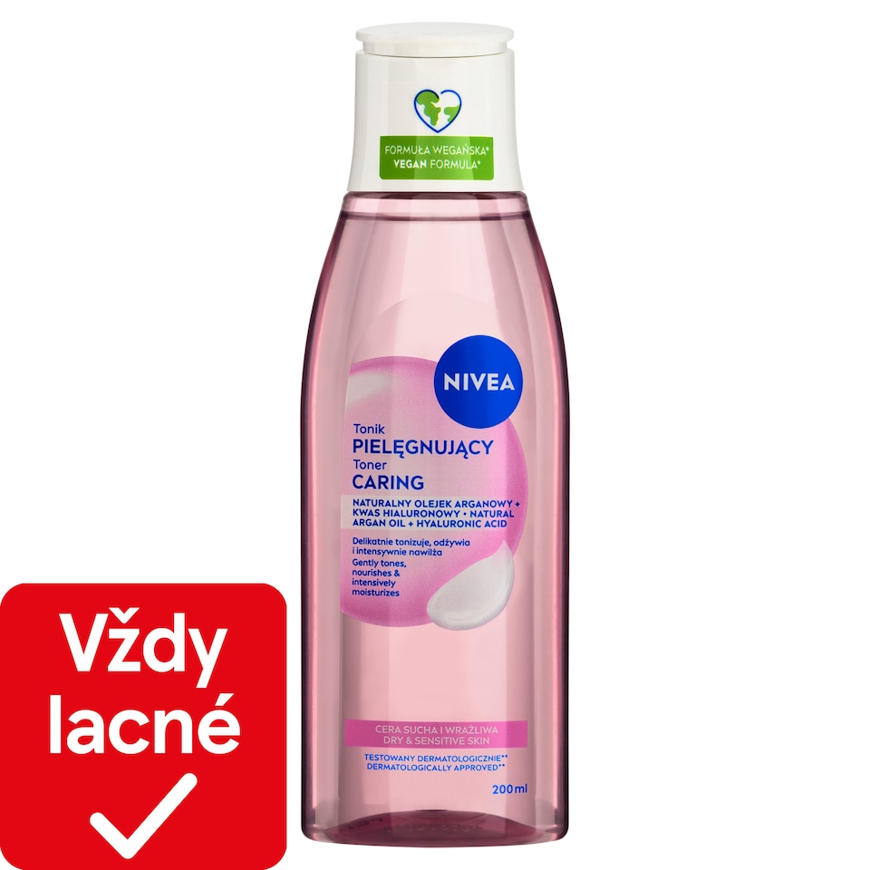 image 1 of Nivea Caring Cleansing Toner Dry & Sensitive Skin 200 ml