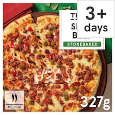 Tesco Stonebaked Spicy Beef Pizza 327g