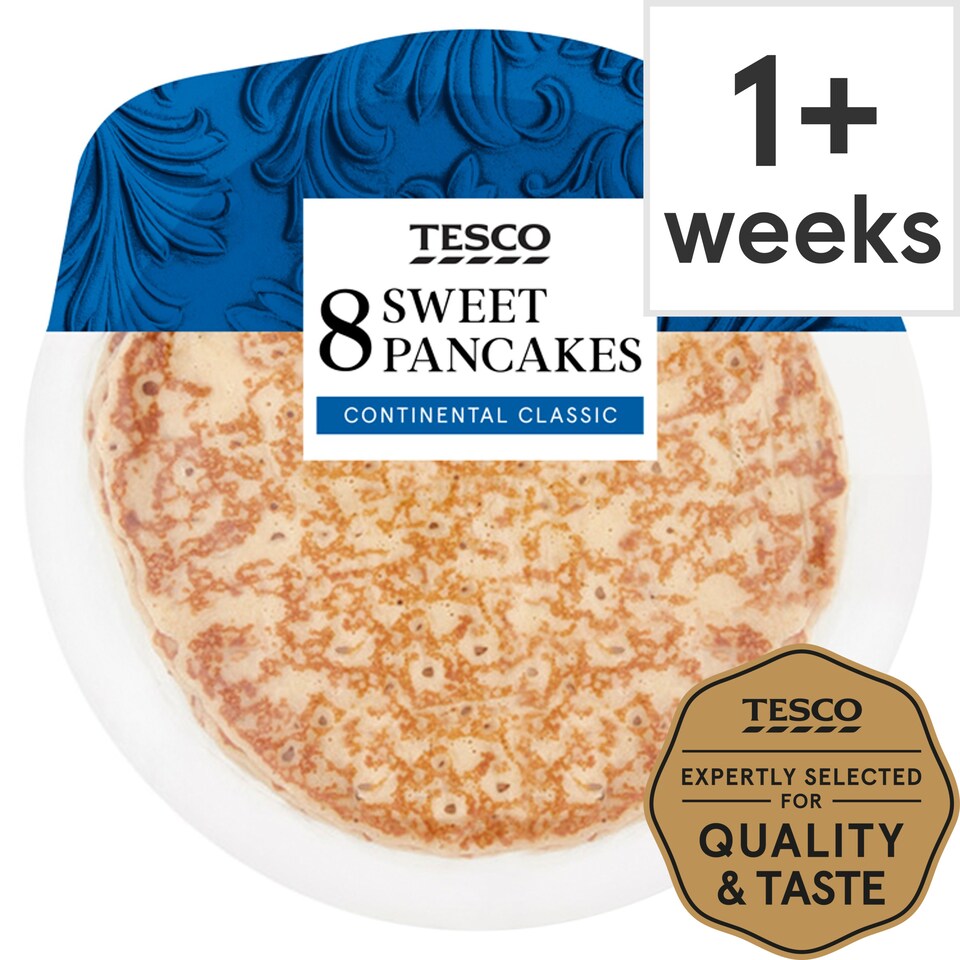 Tesco 8 Sweet Pancakes Tesco Groceries