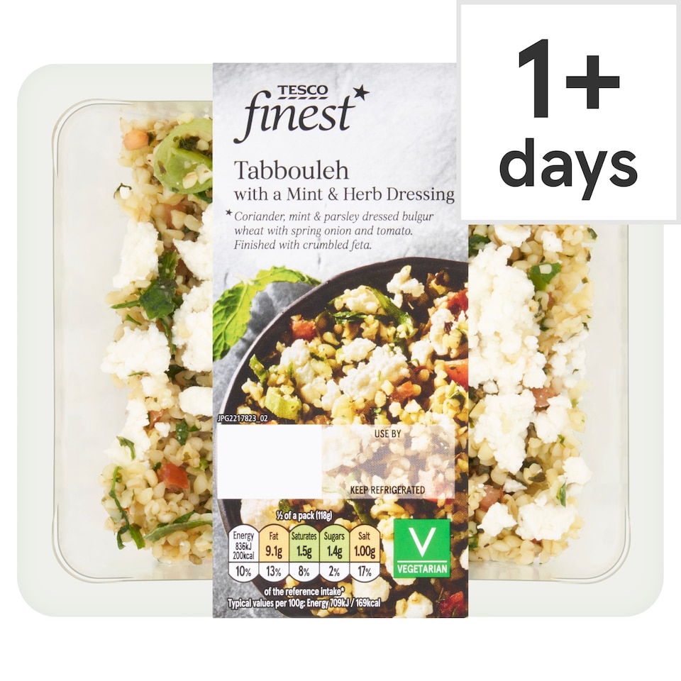 Tesco Finest Tabbouleh with Mint & Herb Dressing 235g