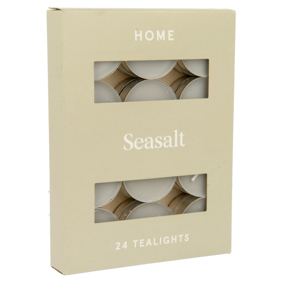 Tesco Seasalt Tealights 24 Pack