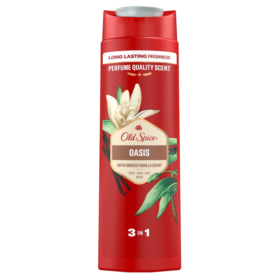 obrázok 1 z Old Spice Oasis 3 v 1 Sprchový Gél a Šampó Pre Mužov 400ml