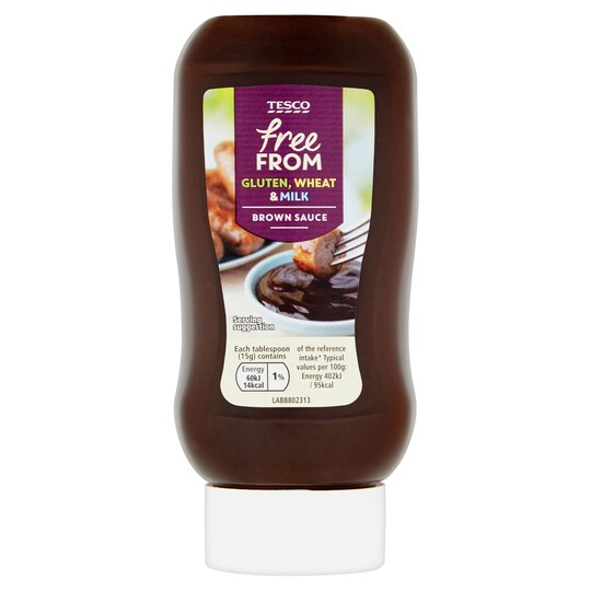 Tesco Free From Brown Sauce 450G Tesco Groceries