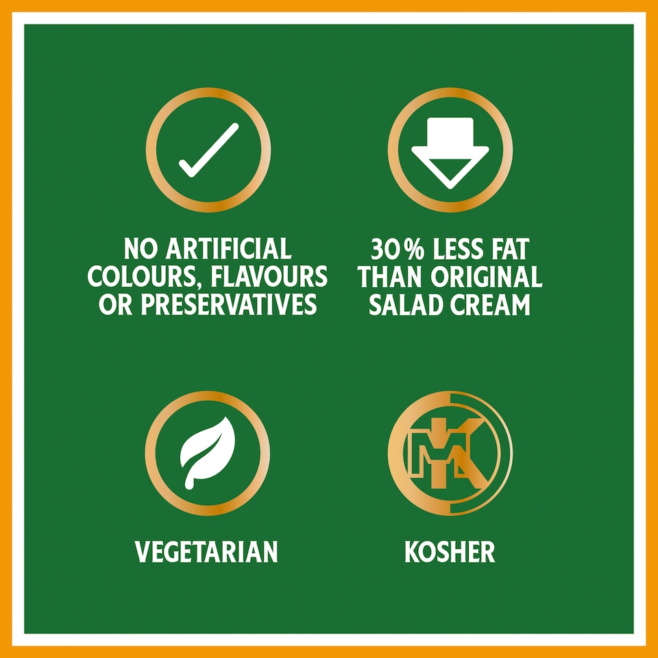 image 1 of Heinz 30% Less Fat Salad Cream 415g