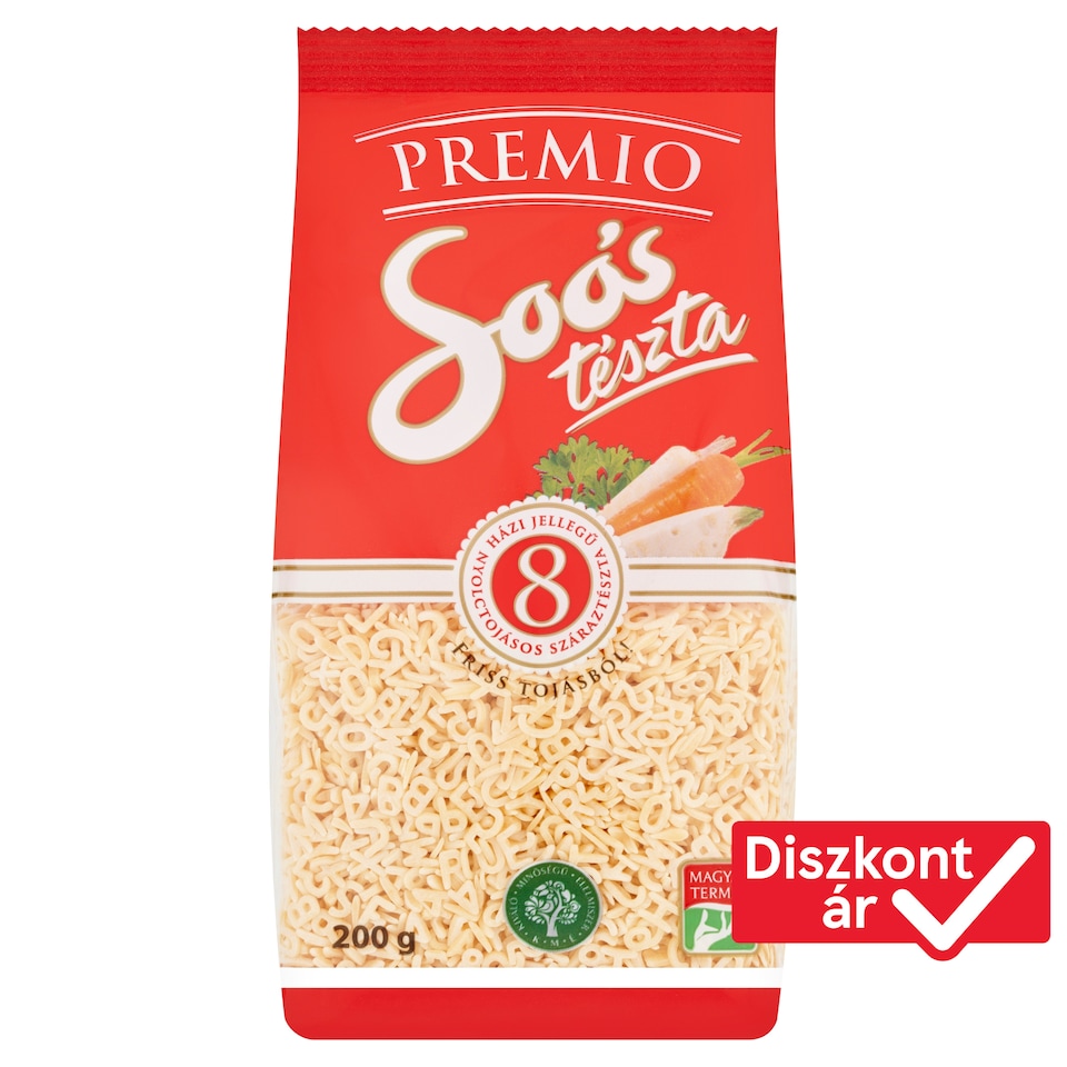 Soós Premio Letter Home Style Dry Pasta with 8 Eggs 200 g