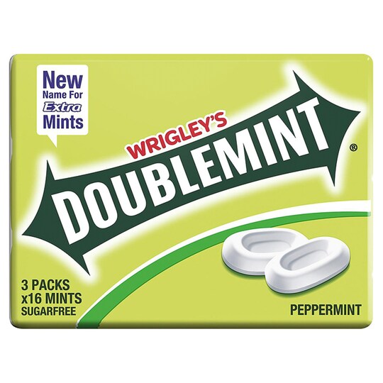 Doublemint 3 Pack Peppermint Mints Tesco Groceries