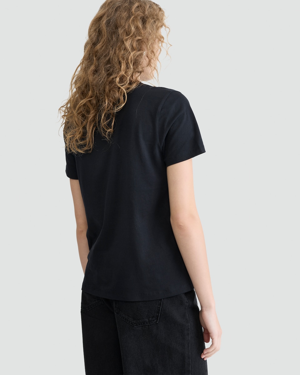 image 1 of F&F 'Tis the Season to Be Jolly Slogan T-Shirt in Black