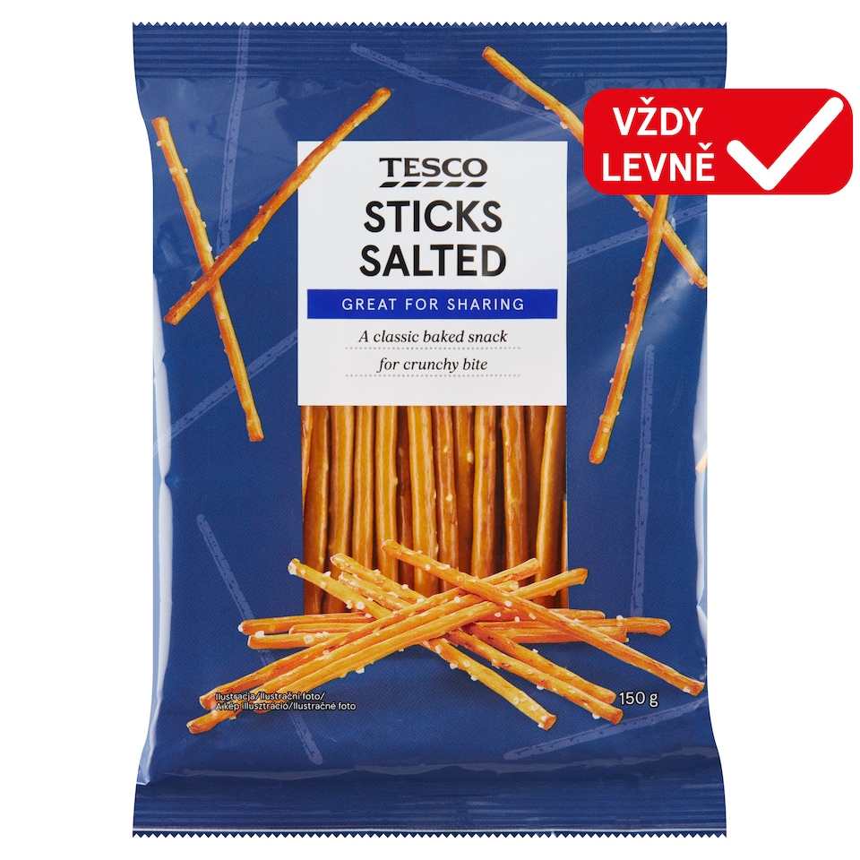 Tesco Sticks Salted 150g