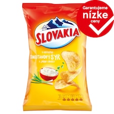 Slovakia Chips S príchuťou smotanový syr a jarná cibuľka 130 g