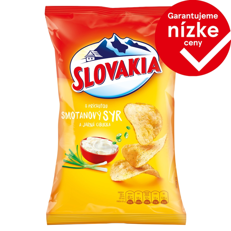 Slovakia Chips with Cream Cheese and Spring Onion Flavor 130 g
