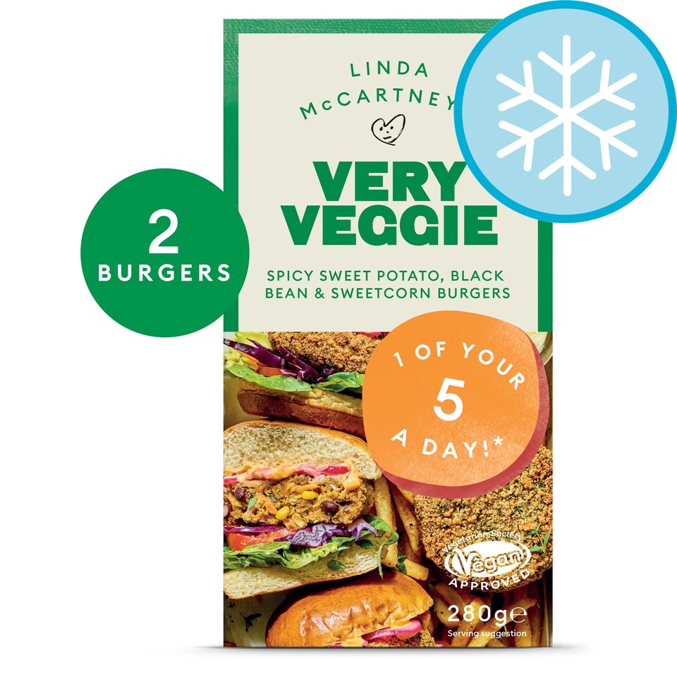 Linda Mccartney Very Veggie Spicy Sweet Potato Black Bean Brge 280G