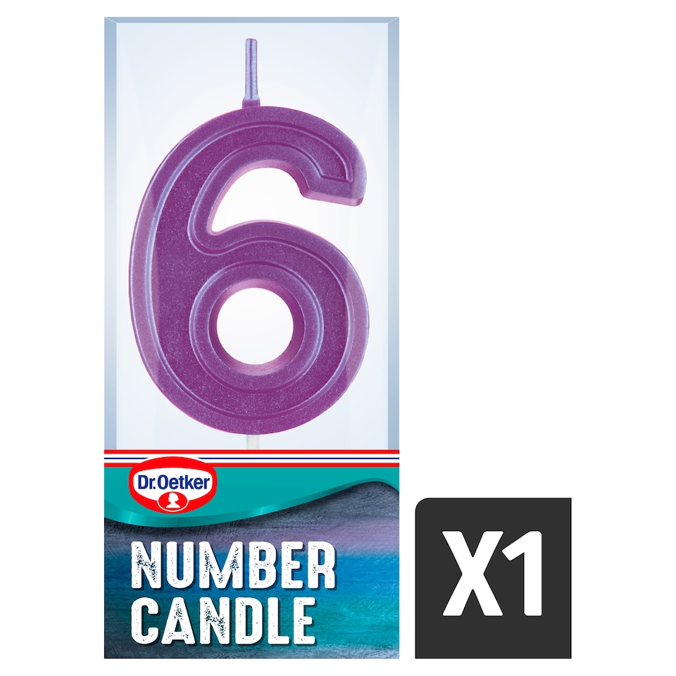 image 1 of Dr. Oetker Number 6 Candle