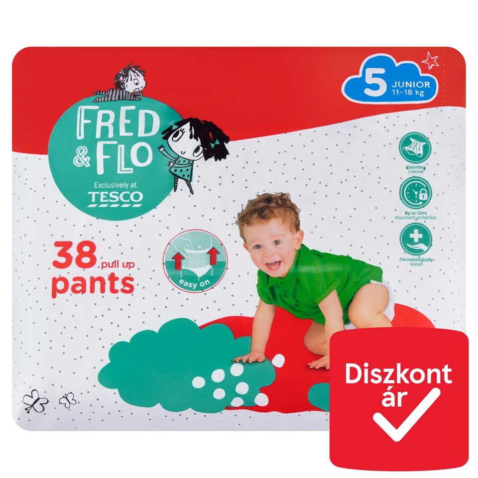 image 1 of Fred & Flo Pants Junior 5 11-18 kg 38 pcs