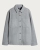 image 4 of F&F Herringbone Button Up Overshirt in Grey
