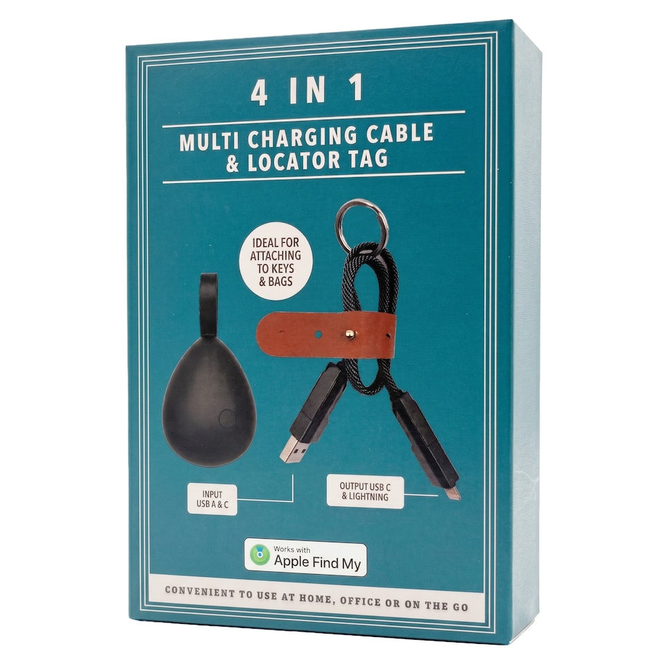 image 1 of UNIO ESSENTIALS 4 in 1 Multi Charging Cable & Locator Tag