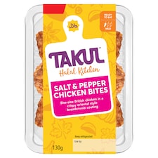 Takul Halal Kitchen Salt & Pepper Chicken Bites 130g