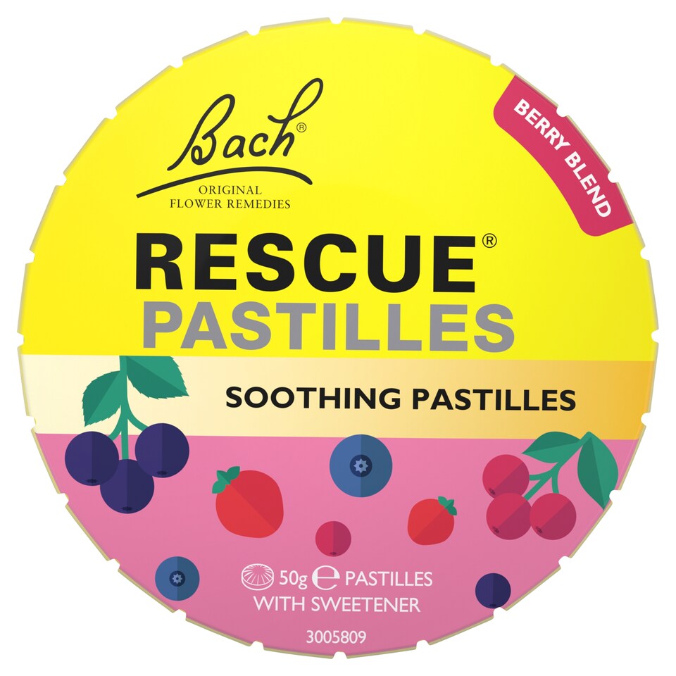 Bach Rescue Soothing Pastilles Berry Blend 50g
