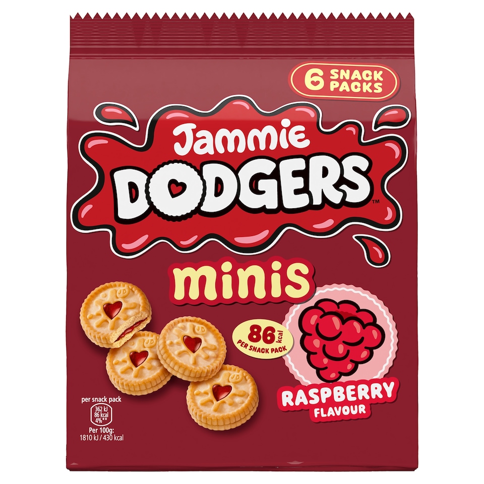 Jammie Dodger Minis 6 X 20G