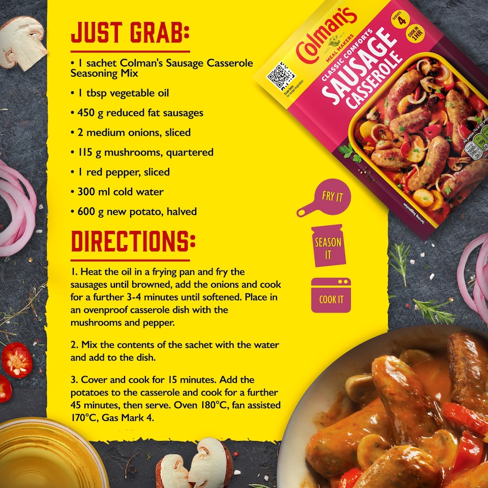 image 1 of Colman's Sausage Casserole Recipe Mix 39G