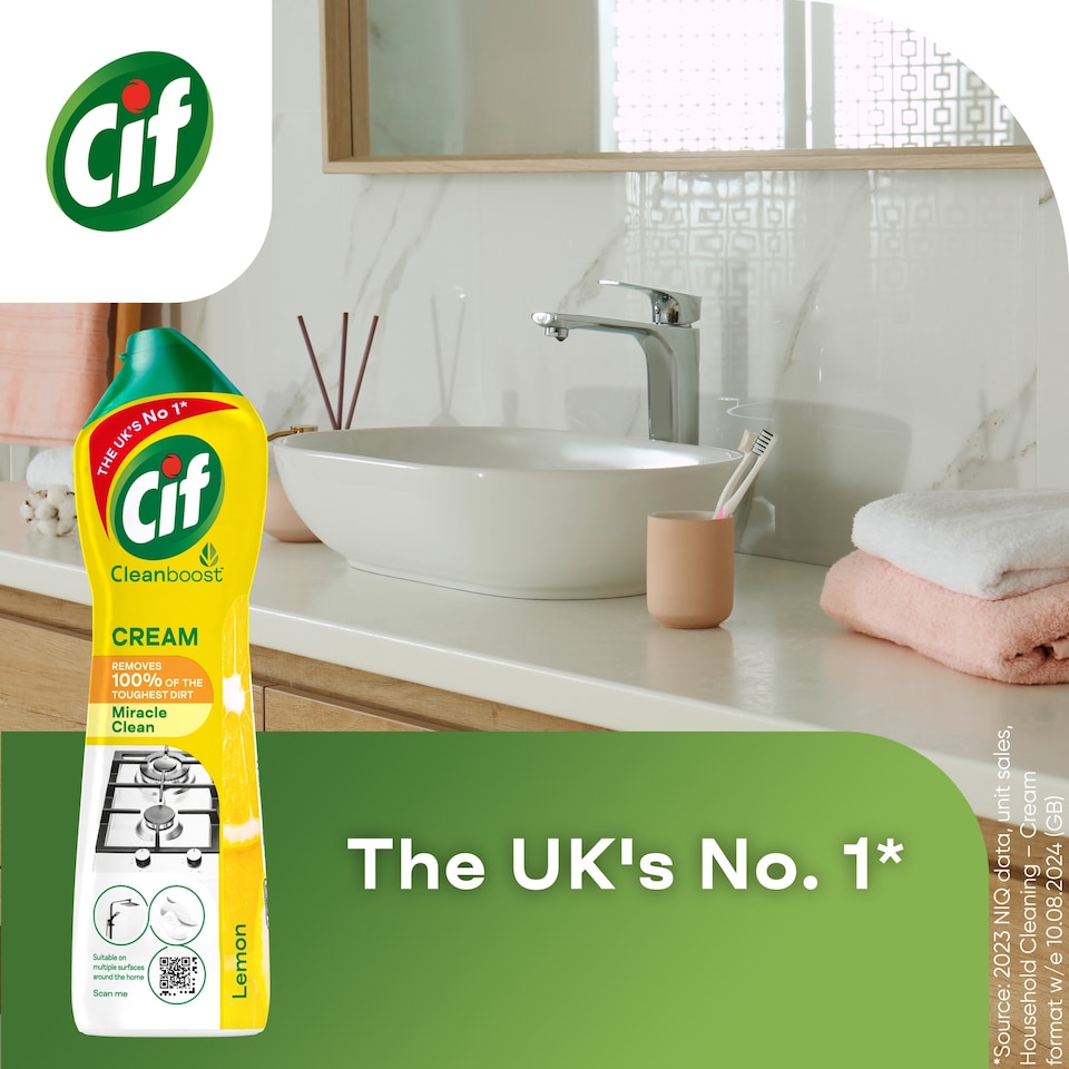 image 1 of Cif Lemon Cream Cleaner 750Ml