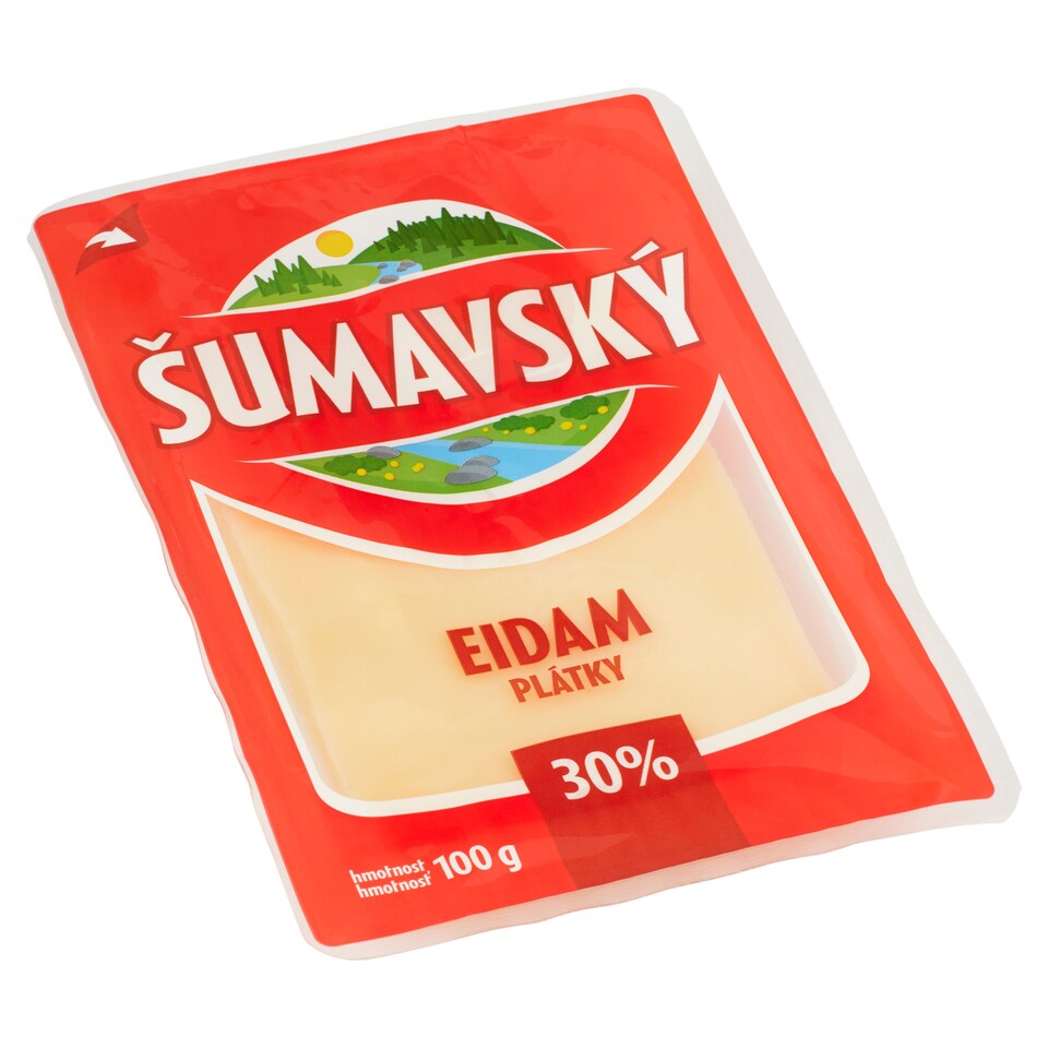 Šumavský Eidam 30% plátky 100g