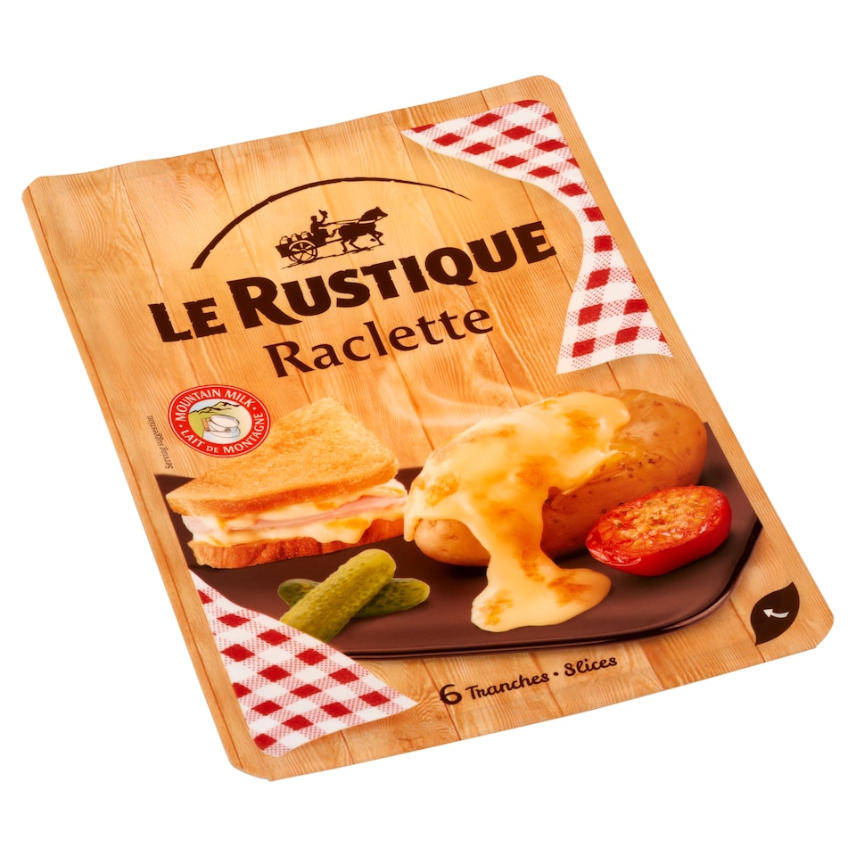 Le Rustique zsíros, félkemény raclette sajt kéreg nélkül 140 g