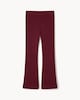 image 3 of F&F Girls Cotton Rich Ribbed Flared Leggings in Burgundy