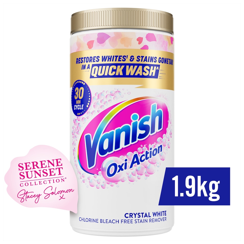 image 1 of Vanish Oxi Action Crystal White Powder 1.9kg