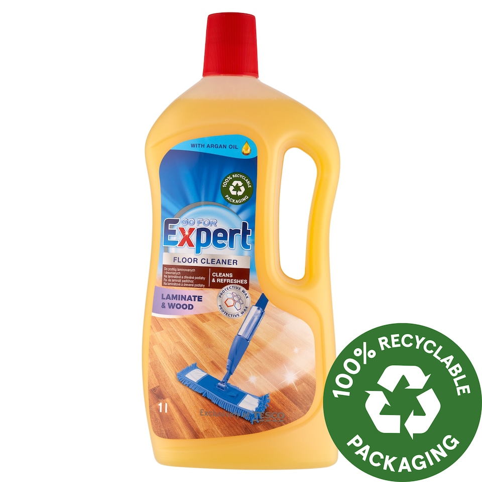 Go for Expert fa- és lamináltpadló-tisztító folyadék argánolajjal 1 l