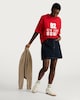 image 3 of The F&F Edit 92 New York Soho Slogan T-Shirt in Red