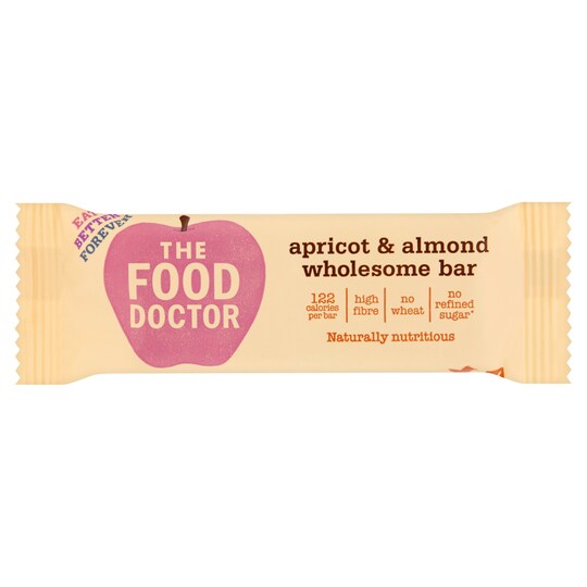 The Food Doctor Apricot Almond bar 35g Tesco Groceries