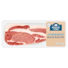 Woodside Farms Unsmoked Back Bacon 300G